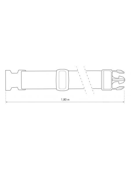 Set 2 chingi bagaje, 180 cm, catarama cu clips, THIRARD - 2