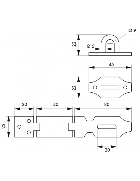 Suport pentru lacate, cu acoperire, zincat, 120 mm - SP - 2