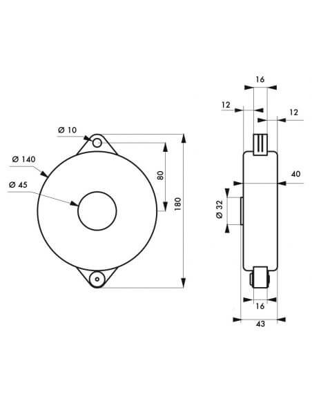 Blocare robinet Ø 127-165 mm - 2