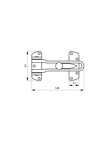 Siguranta usa intrare, cu tachet, pentru intredeschidere, THIRARD - 2