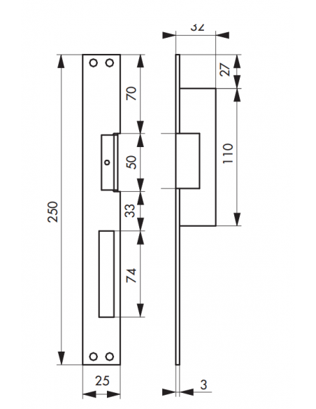 Contraplaca yala electromagnetica ingropata, THIRARD - 2