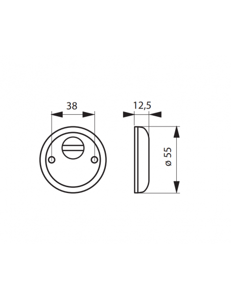 Set rozete pentru cilindru, nichelate, THIRARD - 2