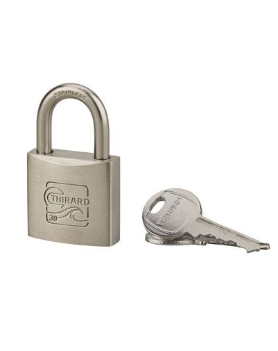 Lacat de exterior, Blue Adventure, 30 mm, inox, cu cheie, THIRARD - 1