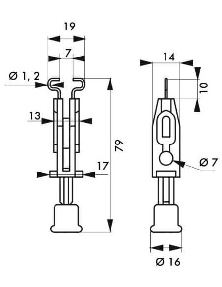 Blocare mini disjunctor 12,7 mm maxi - 2