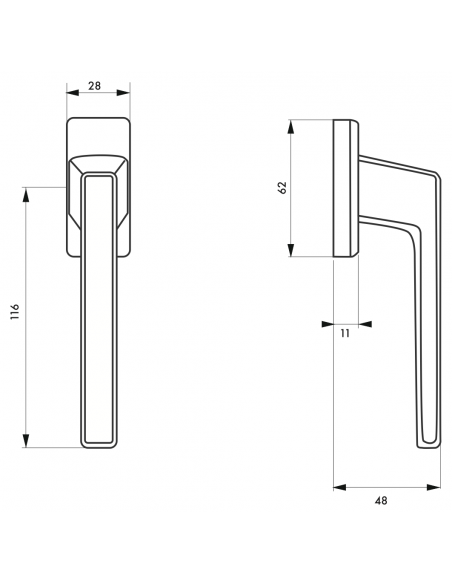 MANER de fereastra ARCHIMÈDE Argintiu F1 - 2