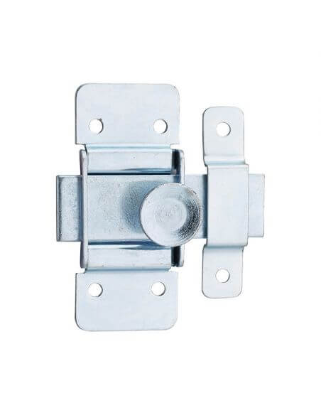 Zavor usa mobilier, aplicat, 30 mm, cu bolt plat, zincat, THIRARD - 1