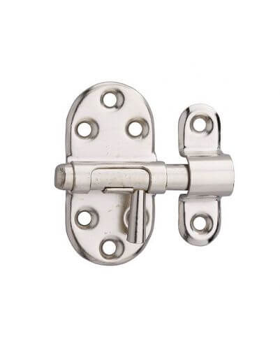 Zavor usa mobilier, aplicat, bolt rotund, 7 mm, nichelat, THIRARD - 1