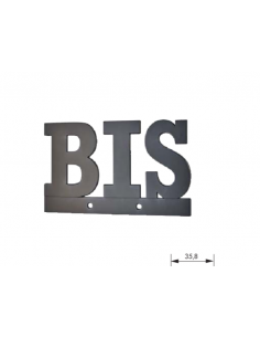 Litere "BIS" inaltime 80 mm, negru - se insurubeaza, THIRARD - 1