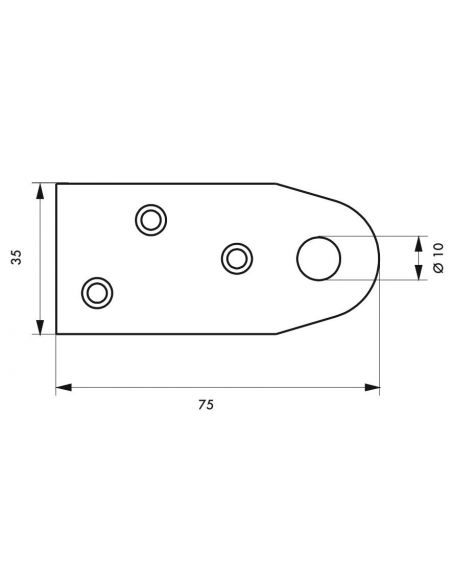 Suport pentru lacate VERTICAL, 2 piese, THIRARD - 2