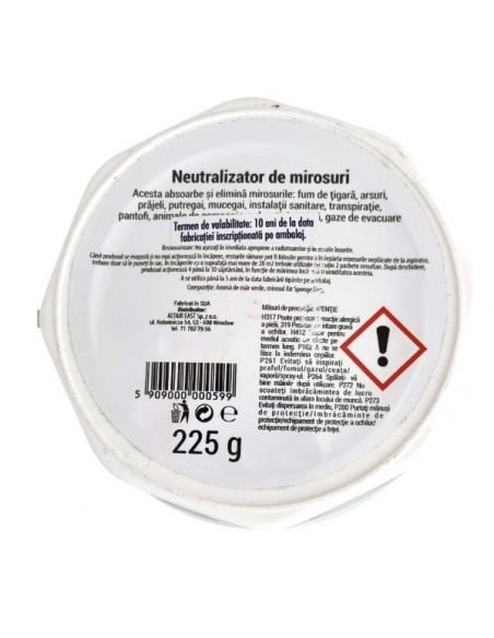 Neutralizator mirosuri cu carbune activ - Starwax 225g - 2