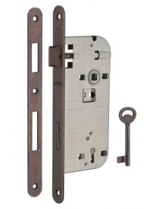 Broasca pentru usa cu cheie 50 x 90 mm , finisaj bronz, Thirard - 2