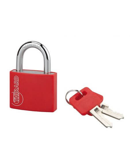 Lacat cu cheie, TYPE 1 ALU COLOR, 40 mm, diverse culori, THIRARD - 1
