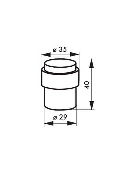 Opritor usa cilindric, inox, THIRARD - 2
